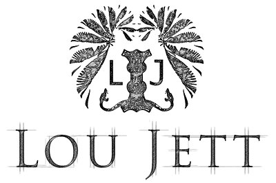 Logo Lou Jett sketch - Michael van Houten
